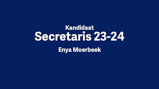 Secretaris Enya Moerbeek